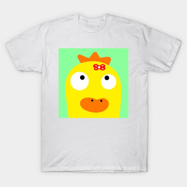 funny duck head T-Shirt by Azujark 